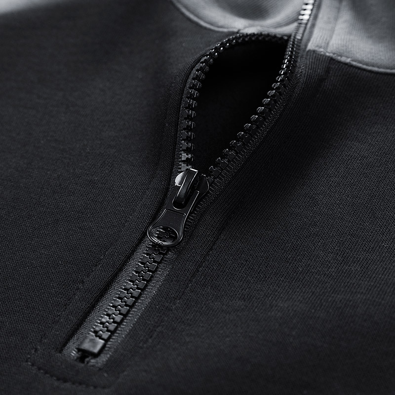 Bărbați pulover cu jumătate de fermoar primăvara și toamna la modă de brand all-match lejer culoare asortată guler cu mânecă lungă topuri polo cămașă la modă