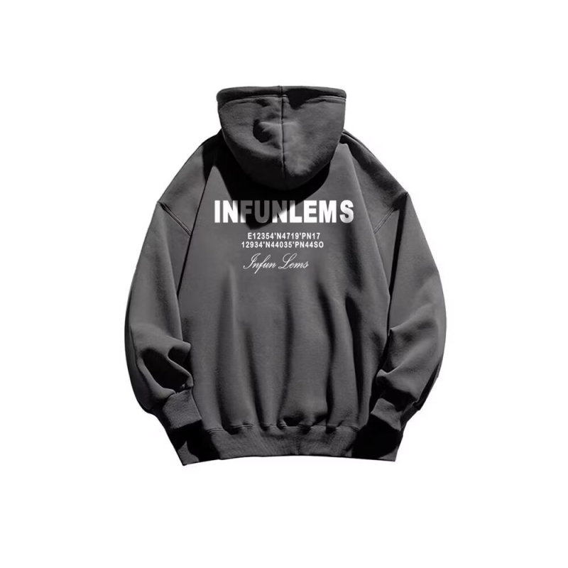 Φούτερ με κουκούλα για άνδρες, νέο φθινόπωρο και χειμώνα, με επένδυση από φλις, ζεστό αμερικανικό στυλ, μοντέρνο μπουφάν με εκτύπωση γραμμάτων μάρκας για φοιτητές