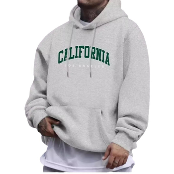 Калифорнийски печат на букви, есенно-зимна тема, Amazon външна търговия, мъжки и дамски суитчър с качулка, пуловер, партида пуловери