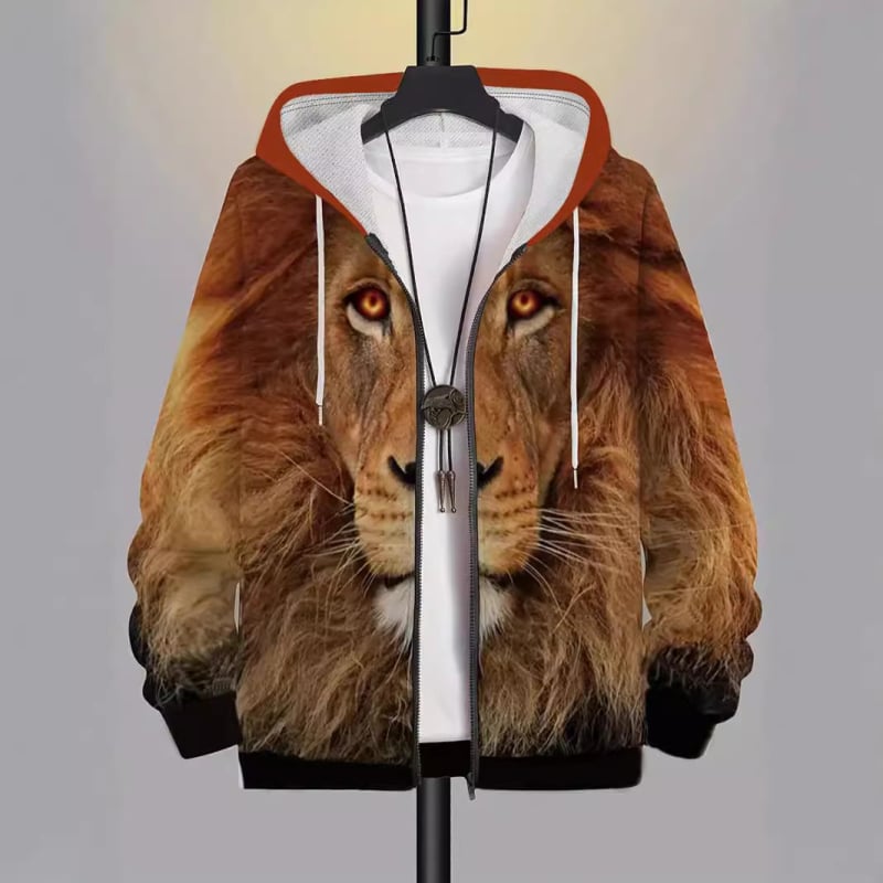 Νέα, σε πωλήσεις, τρισδιάστατα εκτυπωμένα ρούχα με κουκούλα και φερμουάρ, πουλόβερ με φερμουάρ για τη σιλουέτα DINGZHI