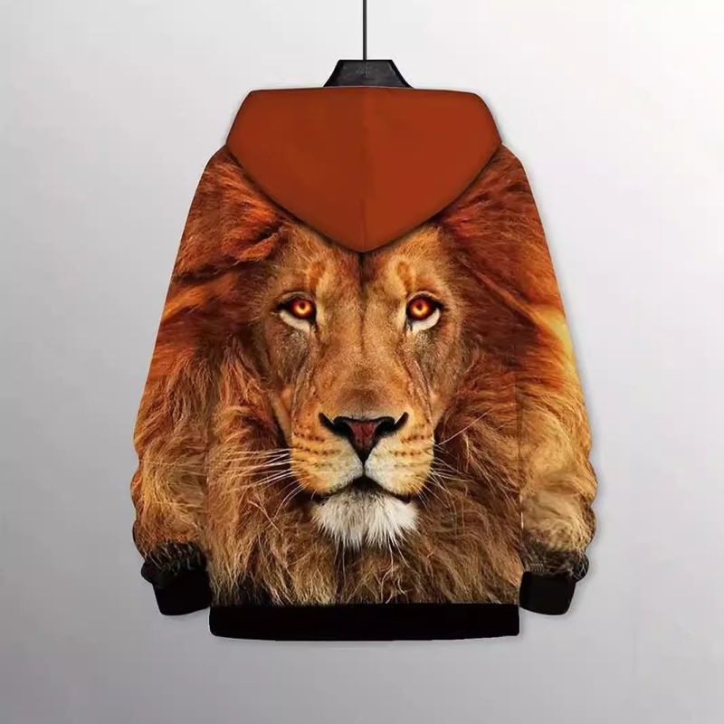 Νέα, σε πωλήσεις, τρισδιάστατα εκτυπωμένα ρούχα με κουκούλα και φερμουάρ, πουλόβερ με φερμουάρ για τη σιλουέτα DINGZHI