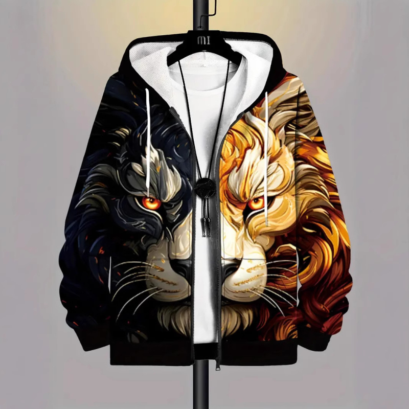 Νέα, σε πωλήσεις, τρισδιάστατα εκτυπωμένα ρούχα με κουκούλα και φερμουάρ, πουλόβερ με φερμουάρ για τη σιλουέτα DINGZHI