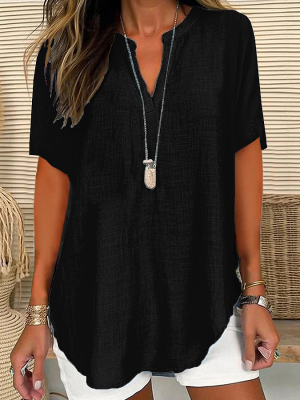 Διασυνοριακές Εξαγωγές του δημοφιλούς γυναικείου πουκάμισου με λαιμόκοψη V από βαμβάκι και λινό της Amazon (ελάχιστη παραγγελία για οποιοδήποτε copywriting)