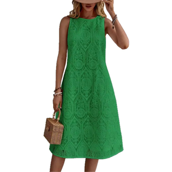 Γεωμετρικό φόρεμα casual με ανάγλυφη εκτύπωση, πολυτελές, καλοκαιρινό φόρεμα με στάμπα, ανεξάρτητη φούστα Amazon Ladies, κομψό