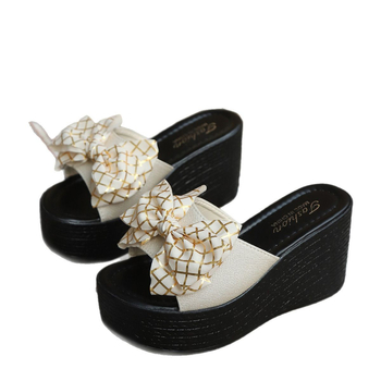 Nyári muffin 2025 nagykereskedelmi új masnis ékszíjas papucs határokon átnyúló kereskedelemmel ellátott papucs női európai és amerikai szandál