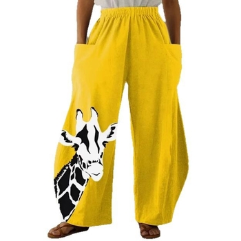 Európai és amerikai koreai női nadrág, dupla zsebes, laza, érett, kreatív, űrművészeti, hétköznapi viselet, 3D digitális nyomtatás