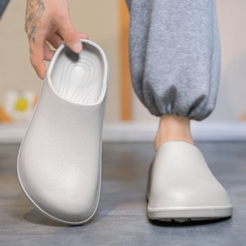 Papucsok Férfi Külkereskedelmi Plus Size 2024 Vízálló és Olajálló Szakácscipők Férfi és Női Divat Női Cipők Lábmunkához Szandálok