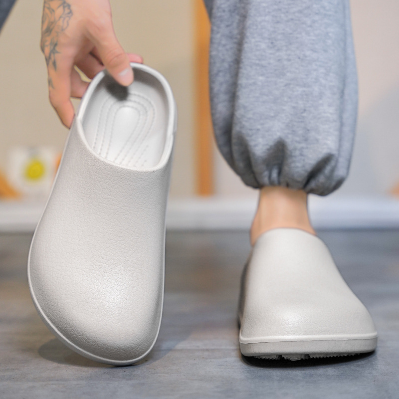 Papucsok Férfi Külkereskedelmi Plus Size 2024 Vízálló és Olajálló Szakácscipők Férfi és Női Divat Női Cipők Lábmunkához Szandálok