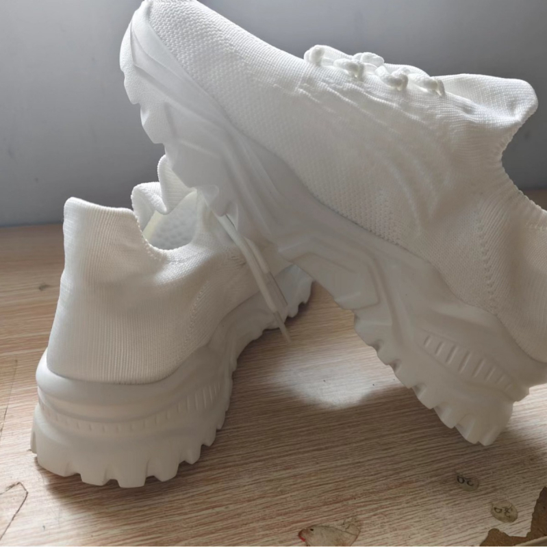 2024-es határokon átnyúló Mason plus size sport női cipők lélegző repülő szőtt divatos zokni cipők bebújós lusta cipők