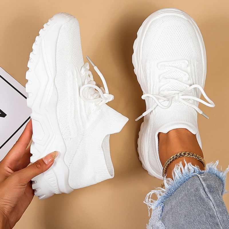 2024-es határokon átnyúló Mason plus size sport női cipők lélegző repülő szőtt divatos zokni cipők bebújós lusta cipők