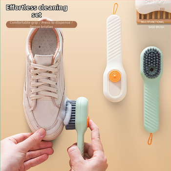 Skysčiu praturtintas batų šepetys, daugiafunkcis batų šepetys, profesionalus batų plovimo įrankis, minkšti šereliai, nepažeidžiantys batų, buitinis skalbinių šepetys