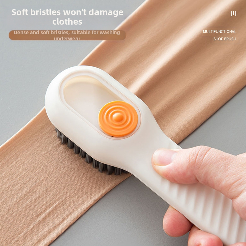 Kefa na topánky s pridanou tekutinou, multifunkčná kefa na topánky, profesionálny nástroj na umývanie topánok, mäkké štetiny, ktoré nepoškodzujú topánky, nástroj na kefu na bielizeň v domácnosti