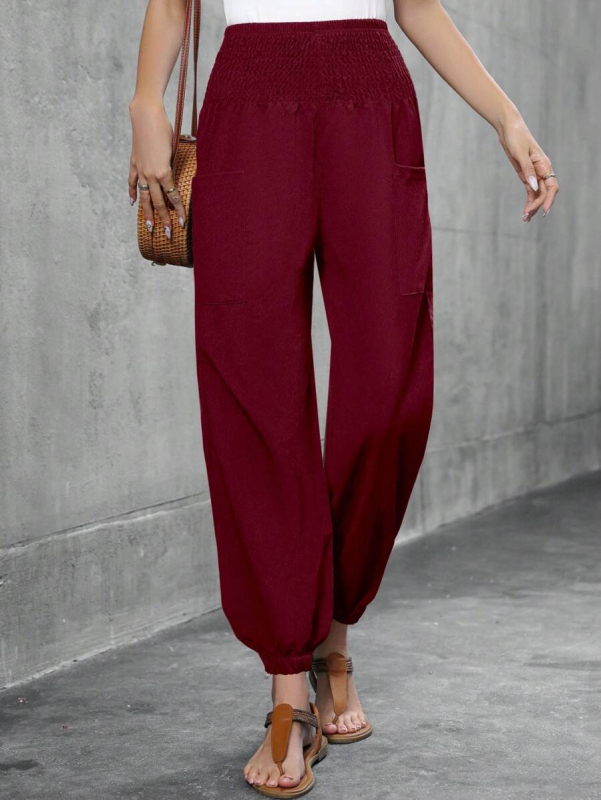 Női selyemnadrág, nyári, új szezon, selyem szatén, prémium eperfa selyemnadrág, luxus, divatos, laza, karcsúsító, bő szárú nadrág