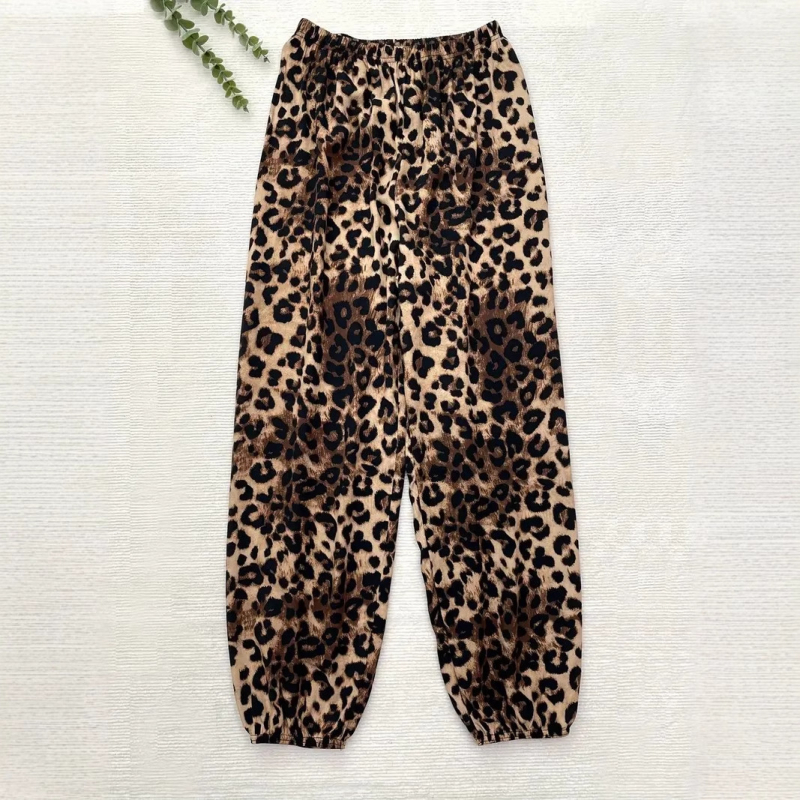 Amazon határokon átnyúló női nyári lélegző tej selyem vékony selymes női otthoni mellbimbós hétköznapi nadrág