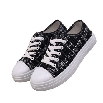 Pantofi de damă din denim, cu talpă groasă și slip-on, pentru studente, de primăvară și de vară