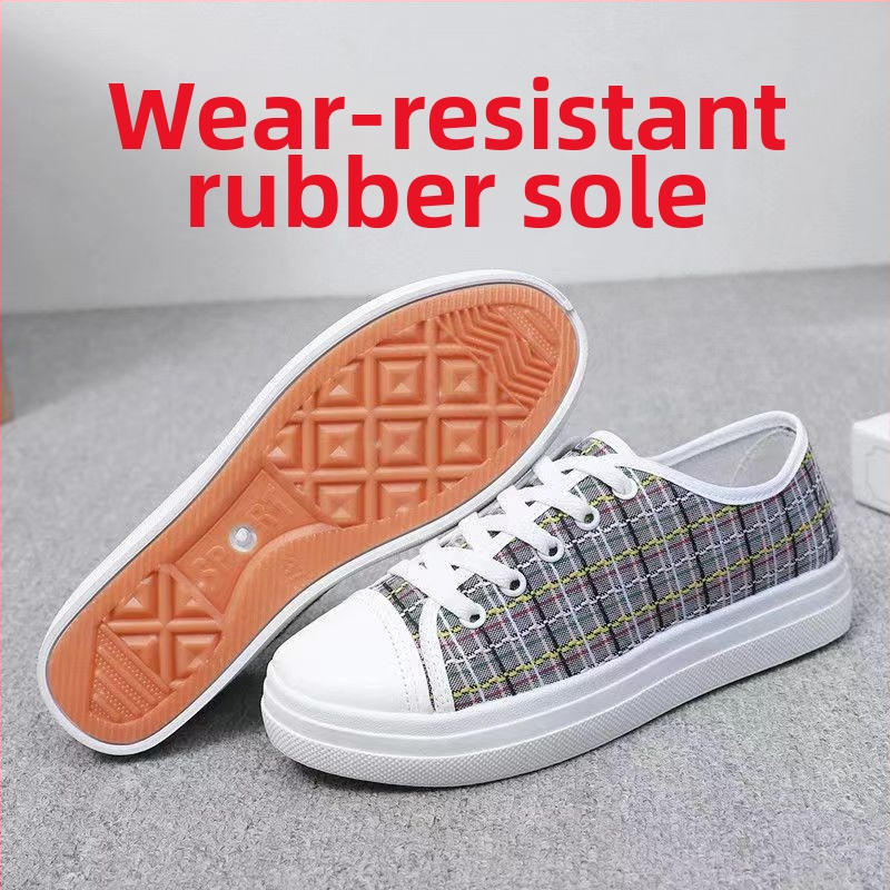 Pantofi de damă din denim, cu talpă groasă și slip-on, pentru studente, de primăvară și de vară