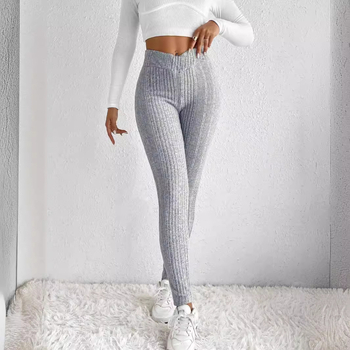 2024 őszi új európai és amerikai Amazon szexi, karcsúsított, csíkos, menetes, szűk nadrág, fitnesznadrág, leggings