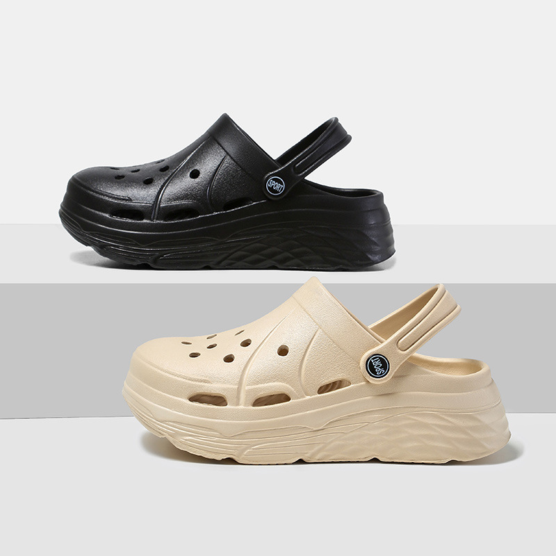 Vastag papucsok Női nyári újlyukú cipők Magasságnövelő cipők Női felsőruházat Divatos eva strandcipők DIY felhőszandálok