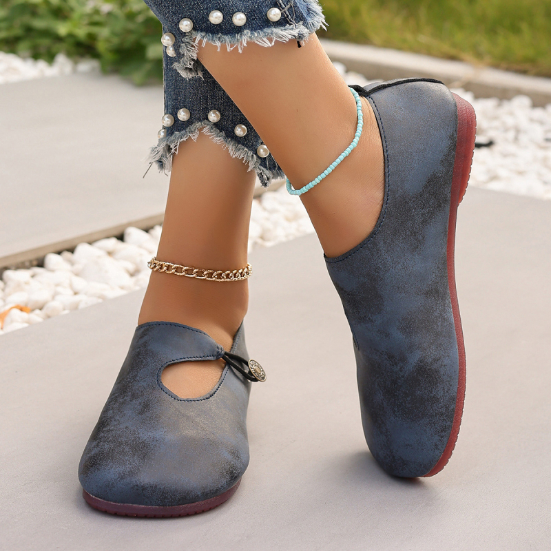 2025 őszi új, puha talpú, bebújós női cipők, retró export alacsony sarkú lapos cipők, harajuku stílusú, kerek orrú, egyszínű női cipők, divatos