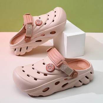 Sieviešu vasaras apavi ar biezu zoli, paaugstinātu nodilumizturību, neslīdošas baotou topi, EVA virsdrēbes, pret smaku izturīgas, dobas mēslu sandales.