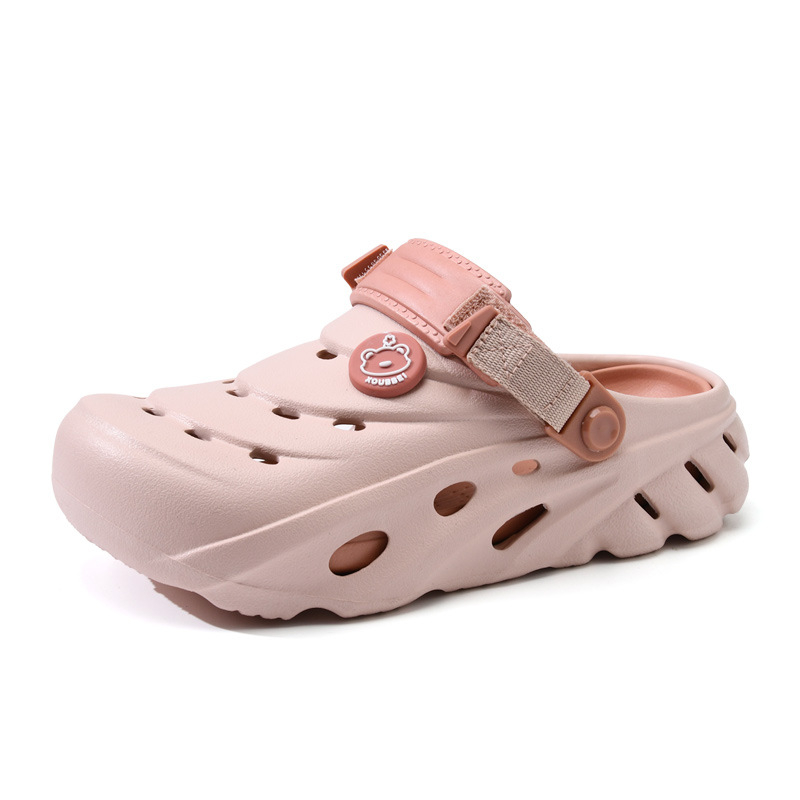 Sieviešu vasaras apavi ar biezu zoli, paaugstinātu nodilumizturību, neslīdošas baotou topi, EVA virsdrēbes, pret smaku izturīgas, dobas mēslu sandales.