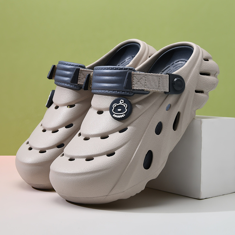 Sieviešu vasaras apavi ar biezu zoli, paaugstinātu nodilumizturību, neslīdošas baotou topi, EVA virsdrēbes, pret smaku izturīgas, dobas mēslu sandales.