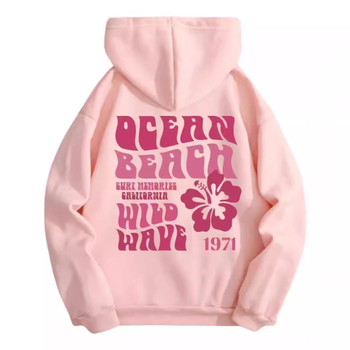 Трансграничен 2024 Нов експлозивен печат с букви, ежедневен спортен пуловер с дълъг ръкав и качулка, стил Carmly David, дрехи