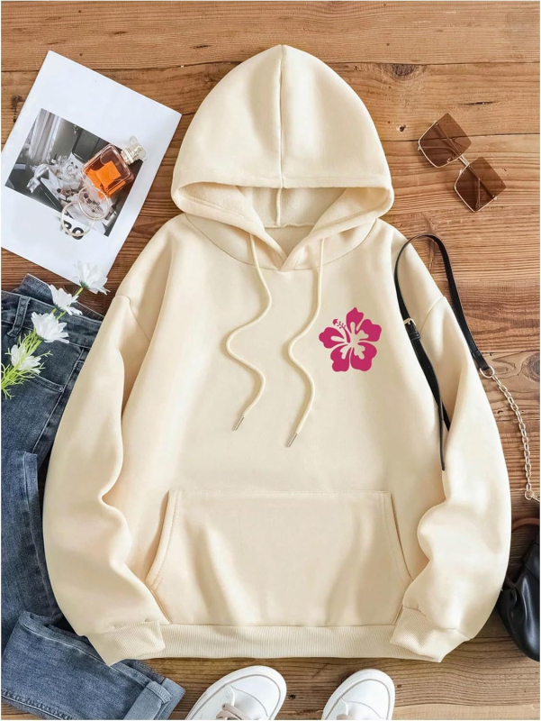 Трансграничен 2024 Нов експлозивен печат с букви, ежедневен спортен пуловер с дълъг ръкав и качулка, стил Carmly David, дрехи