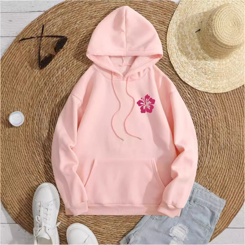 Трансграничен 2024 Нов експлозивен печат с букви, ежедневен спортен пуловер с дълъг ръкав и качулка, стил Carmly David, дрехи