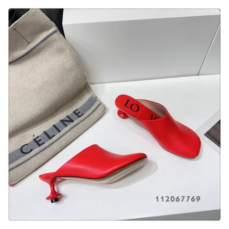 2025 tavasz és nyár új váza sarkú papucsok Baotou magas sarkú szandálok és papucsok különleges sarkú Mueller cipők divatos félpapucsok nőknek