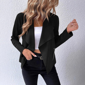 Comerț exterior transfrontalier Îmbrăcăminte europeană și americană Site independent Amazon Jacheta Shein din piele întoarsă este elegantă, la modă și versatilă