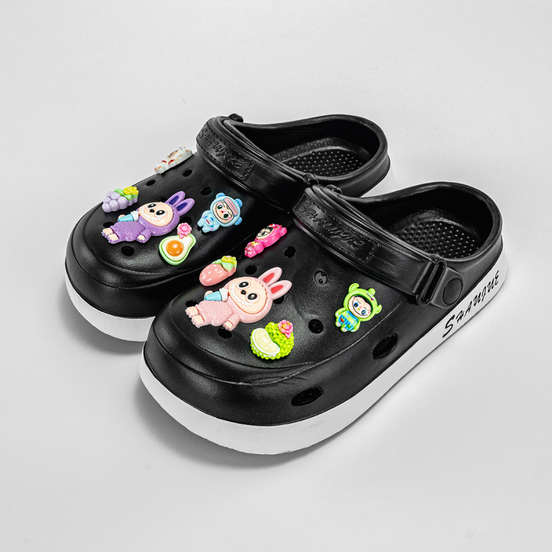 Új Fruit Rab szövet, mindenféle színű, dupla színű, férfi és női lyukcipők, külső viselet, lapos, csúszásgátló papucsok, divatos szandálok