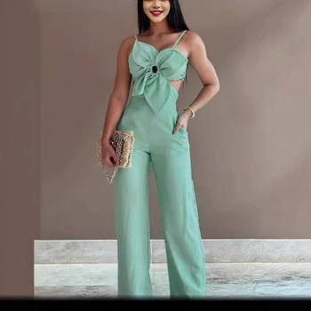 Salopetă de damă cu imprimeu floral, stil Amazon, comerț exterior transfrontalier, modă, agrement, curea de condoleanțe, petrecere, multi-ocazie, pantaloni