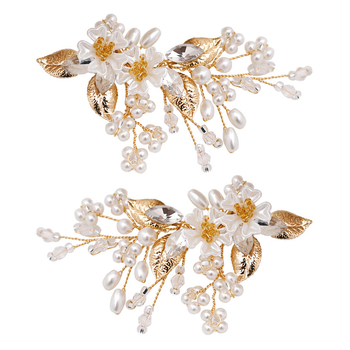 Yulapan HX21 kõrged kontsad pulmakingad aksessuaarid eemaldatav sulamist kingapandlaga pärllilledega kingad lillelised kingad kingade kaunistused