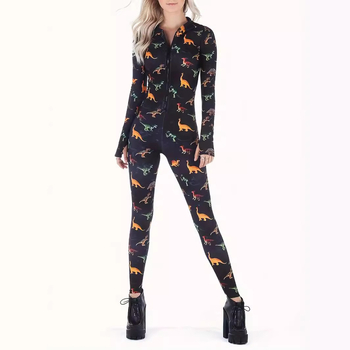 Határokon átnyúló európai és amerikai népszerű női ruházat Amazon új divatos női kapucnis, nyomtatott derékkal ellátott, karcsúsító megjelenésű overál Slim Fit