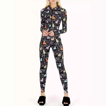 Határokon átnyúló európai és amerikai népszerű női ruházat Amazon új divatos női kapucnis, nyomtatott derékkal ellátott, karcsúsító megjelenésű overál Slim Fit