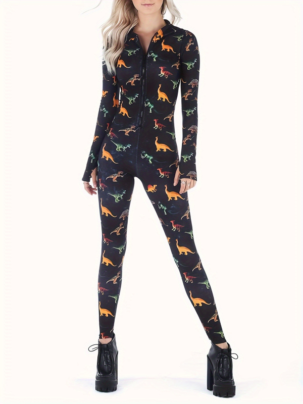 Határokon átnyúló európai és amerikai népszerű női ruházat Amazon új divatos női kapucnis, nyomtatott derékkal ellátott, karcsúsító megjelenésű overál Slim Fit