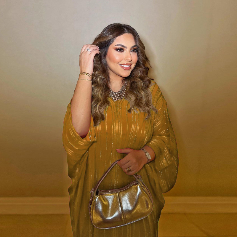 Modes muszlim abaya divatos ruha fekete köntös fényes jacquard szövet köntös kétrészes szett