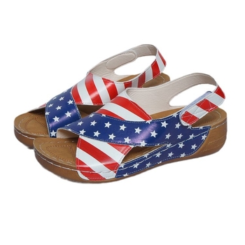 Határokon átnyúló, plus size ékszandálok női 2024-es nyári új tépőzáras, könnyű felsőruházati szandálok női raktáron