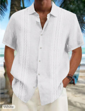 Tarpvalstybiniai Europos ir Amerikos naujo produkto havajietiški marškinėliai, skaitmeninės spaudos trumpomis rankovėmis, vasariniai paplūdimio vyriški laisvalaikio marškiniai