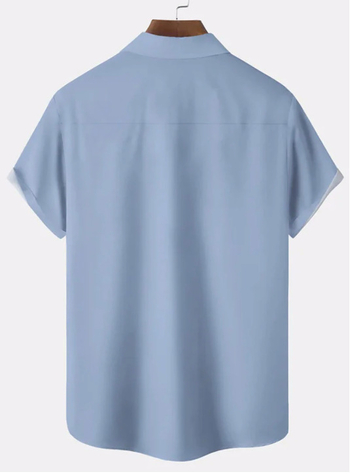 Tarpvalstybiniai Europos ir Amerikos naujo produkto havajietiški marškinėliai, skaitmeninės spaudos trumpomis rankovėmis, vasariniai paplūdimio vyriški laisvalaikio marškiniai