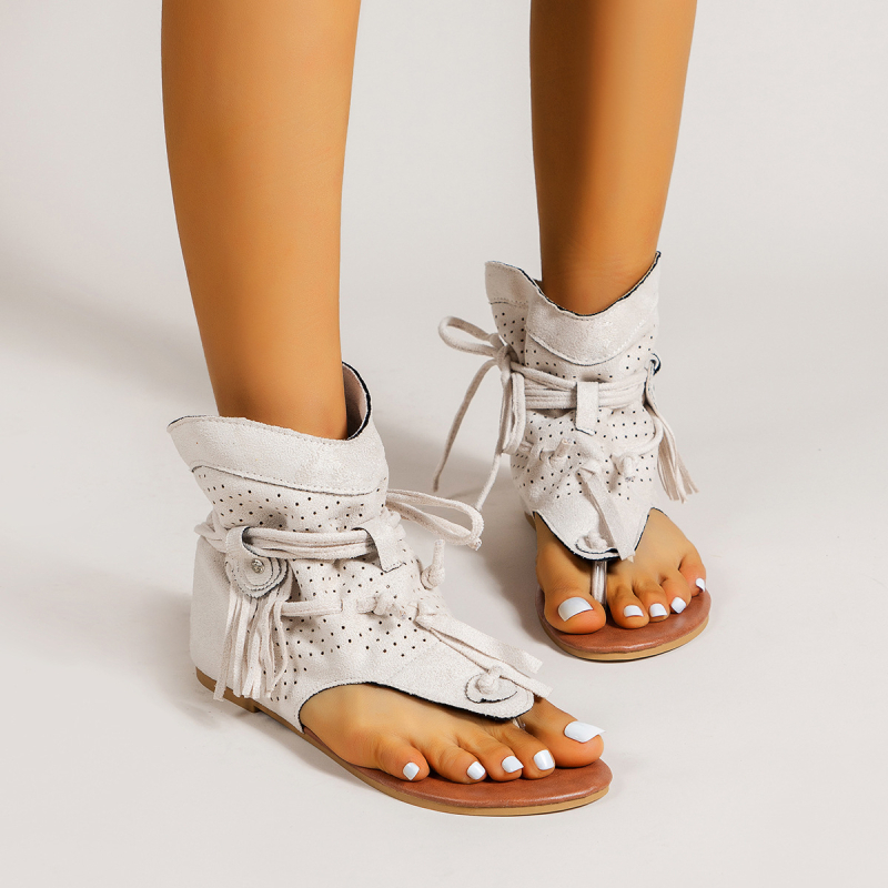 Határokon átnyúló, új, raktáron lévő európai és amerikai külkereskedelmi plus size lapos talpú flip-flopok, ék alakú női római cipők, Amazon-kedvelés.