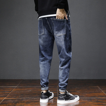 2024 Új érkezés Harlan nadrág Férfi tavaszi és őszi farmer Laza koreai stílusú divatos szerszámos stretch plus size nadrág