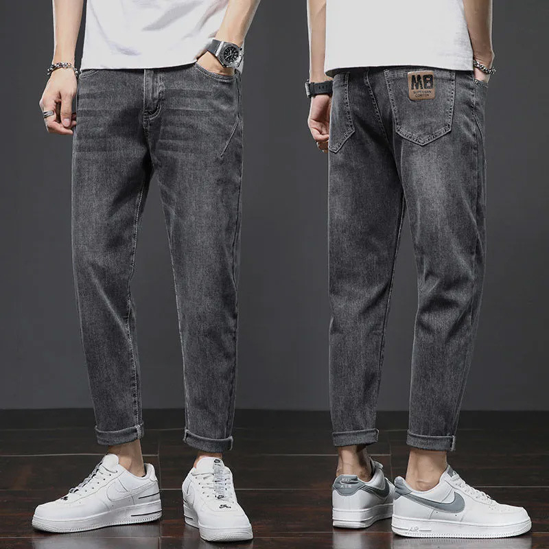 2024 Új érkezés Harlan nadrág Férfi tavaszi és őszi farmer Laza koreai stílusú divatos szerszámos stretch plus size nadrág