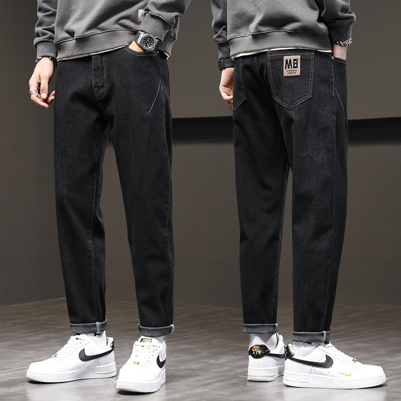 2024 Új érkezés Harlan nadrág Férfi tavaszi és őszi farmer Laza koreai stílusú divatos szerszámos stretch plus size nadrág