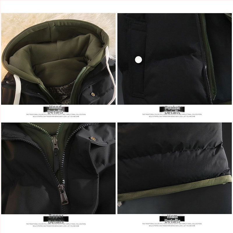 Младежки есенно-зимен топъл памучен жилет, юношеско палто за гимназисти, фалшиво двукомпонентно удебелено памучно облекло без ръкави за мъже