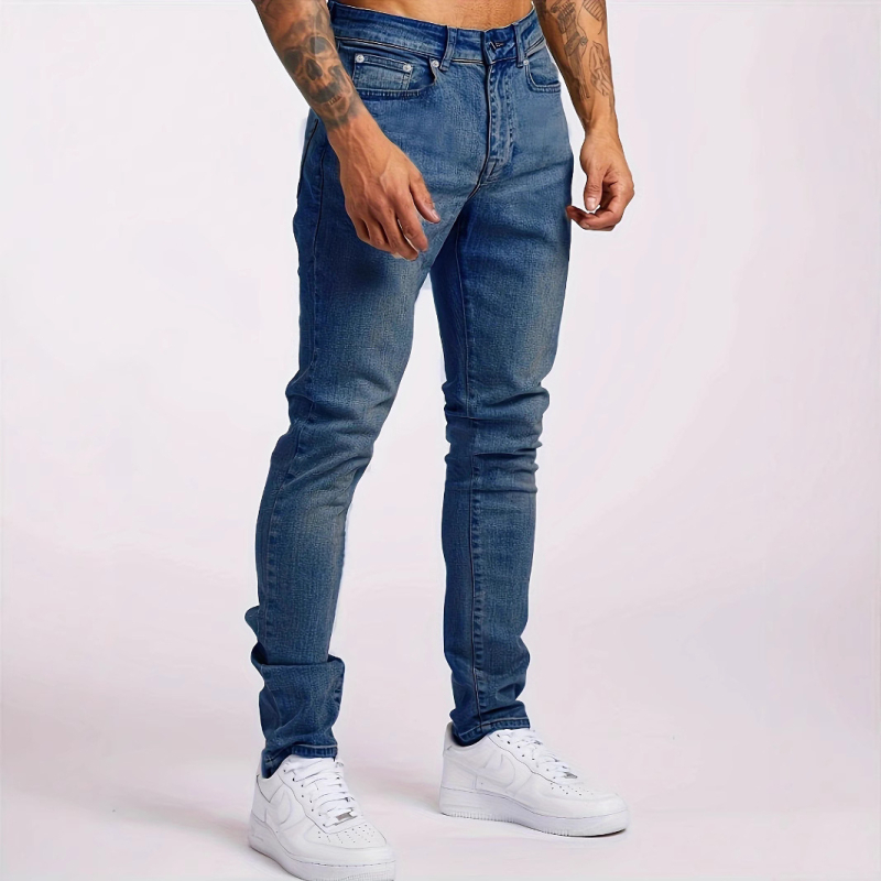 Európai és amerikai farmernadrágok, új, karcsúsított férfi nadrágok, határokon átnyúló exkluzív, divatos férfi nadrágok