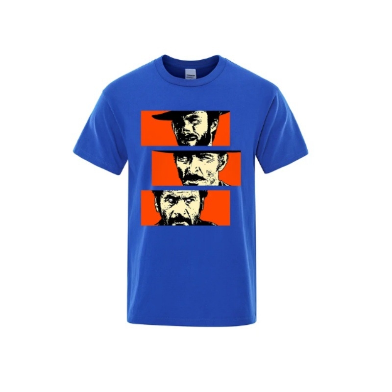 Διασυνοριακό Ευρωπαϊκό και Αμερικανικό Ανδρικό T-shirt από Καθαρό Βαμβάκι με Εκτύπωση - Καλοκαίρι 2024, Νέο Μοντέρνο Ανδρικό Μπλούζα με Στρογγυλή Λαιμόκοψη, Χαλαρό Βαμβακερό Κοντό Μανίκι