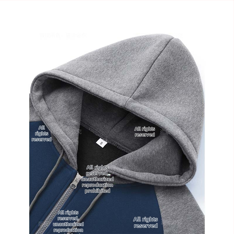 Мъжки спортен суитчър с цип, есенен и зимен, с качулка, спортен суитчър с цип и шнур, от полар