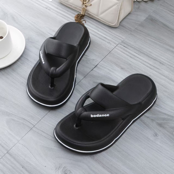 Női papucsok, 24EVA, nyári, új, vastagított, koreai, csattal rögzíthető, magas sarkú, csúszásmentes strandszandálok nagykereskedelemben